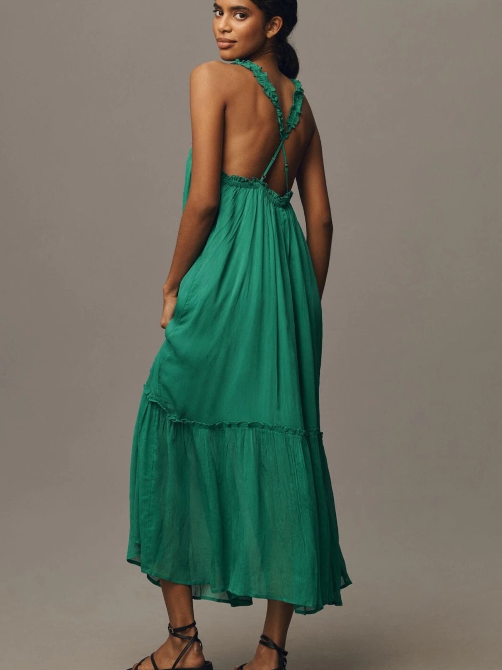XXS Anthropologie Sleeveless Chiffon
Midi Dress Maxi NWT - Picture 4 of 8